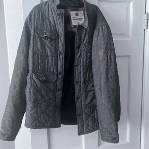 Supreme Being Women's Quilted Utility Jacket in Grey
